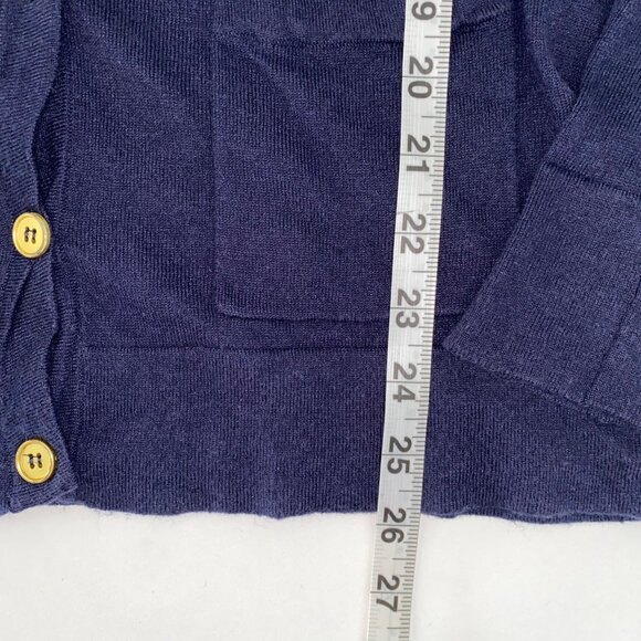 REMAIN Birger Christensen Cardigan Sweater Grandma Pockets Navy Blue Womens XS - Picture 12 of 14